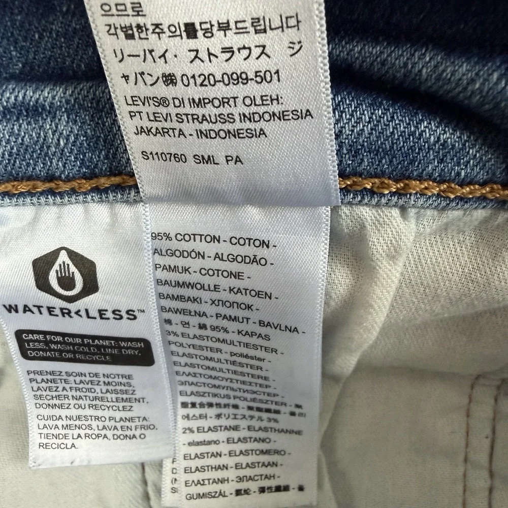 Levis 505 Jeans Mens 40x30 Classic Fit Straight Leg Stretch Denim Medium Wash